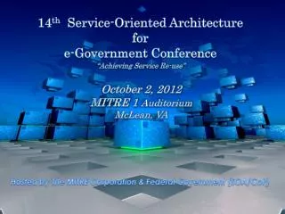 14 th Service-Oriented Architecture for e-Government Conference
