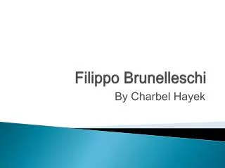 Filippo Brunelleschi