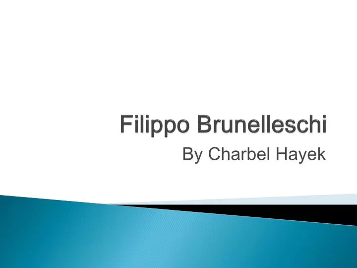 filippo brunelleschi