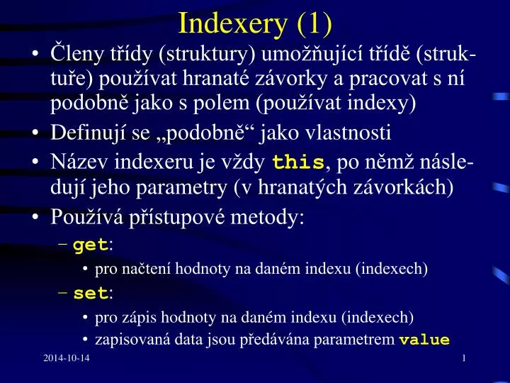 indexery 1