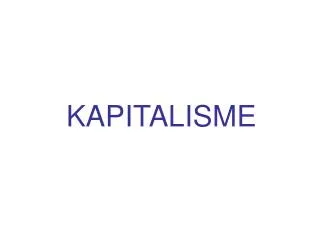 kapitalisme
