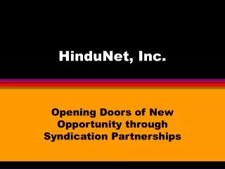 HinduNet, Inc.