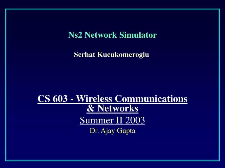 ns2 network simulator