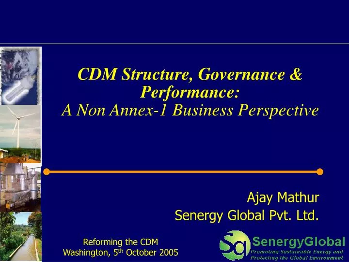 cdm structure governance performance a non annex 1 business perspective