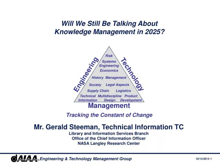 will we still be talking about knowledge management in 2025