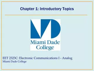 Chapter 1: Introductory Topics