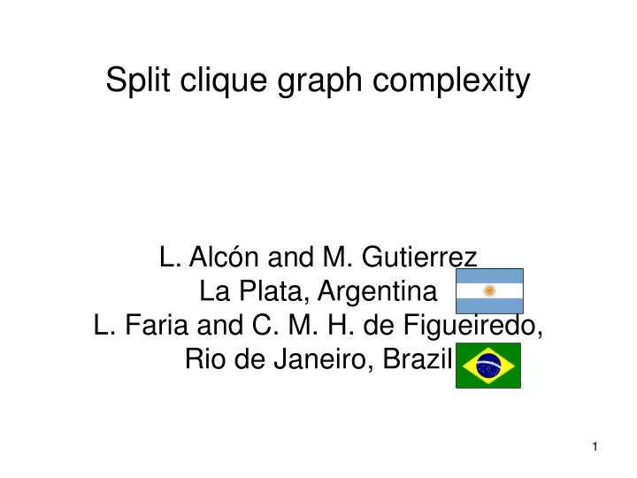 split clique graph complexity