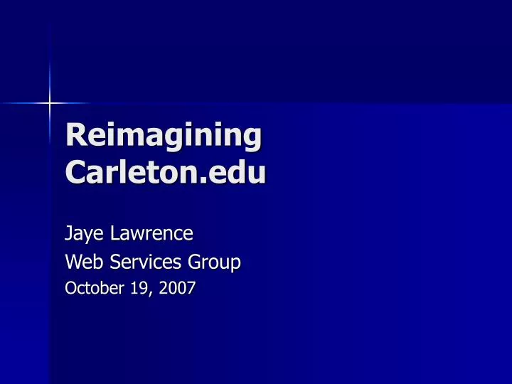 reimagining carleton edu