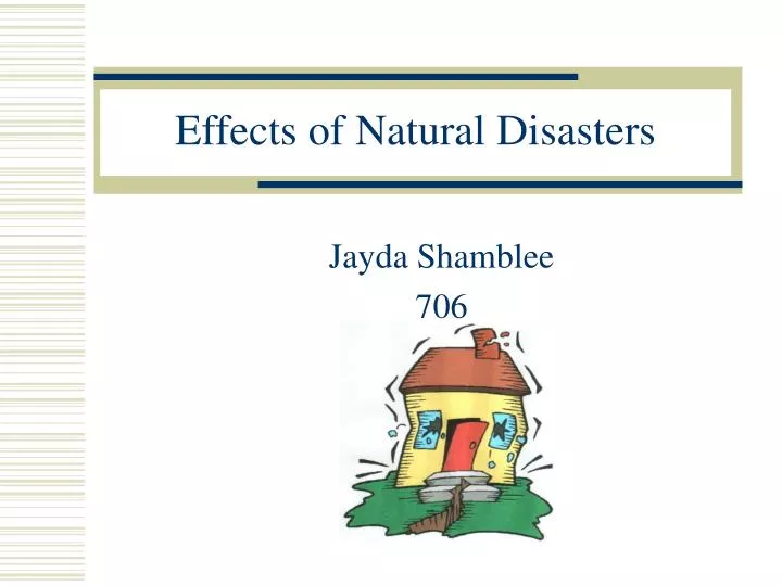 effects of natural disasters