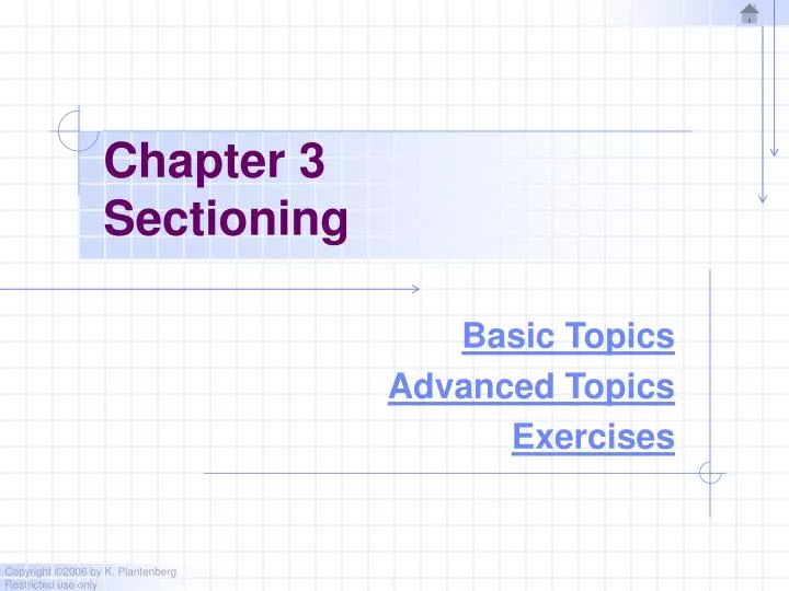 chapter 3 sectioning