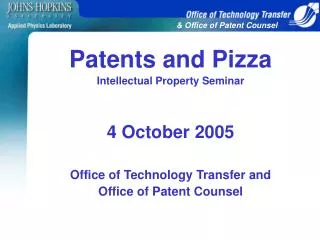 &amp; Office of Patent Counsel