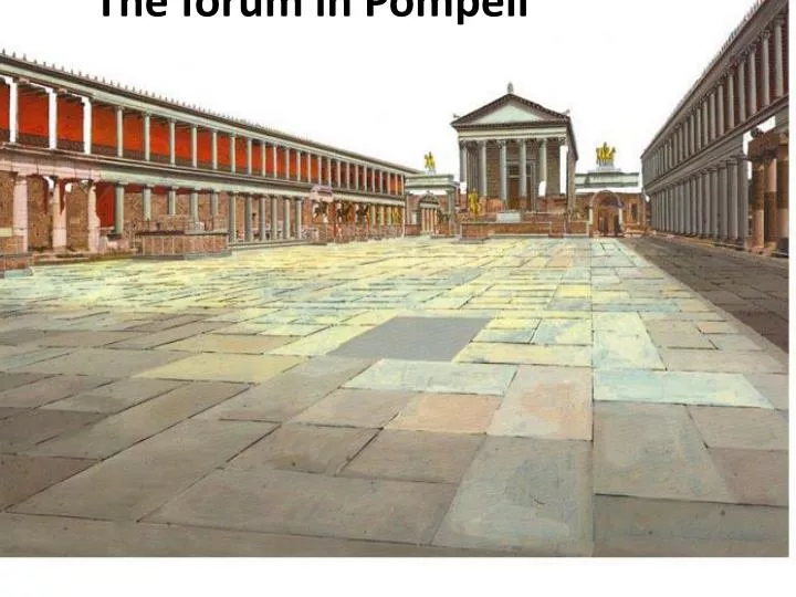 the forum in pompeii