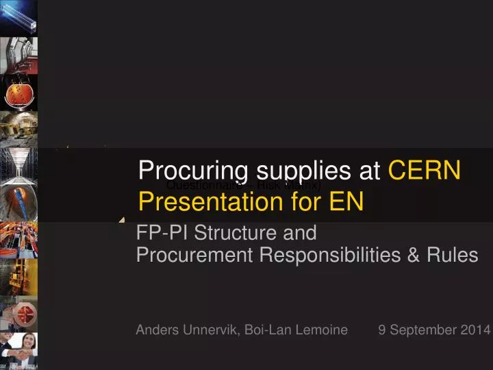 procuring supplies at cern presentation for en