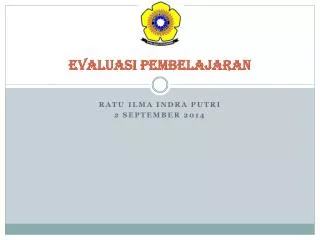 e valuasi pembelajaran