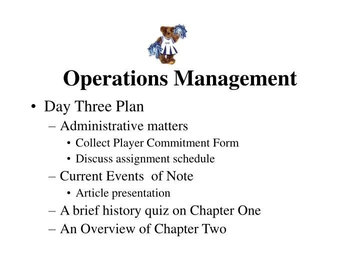 operations management