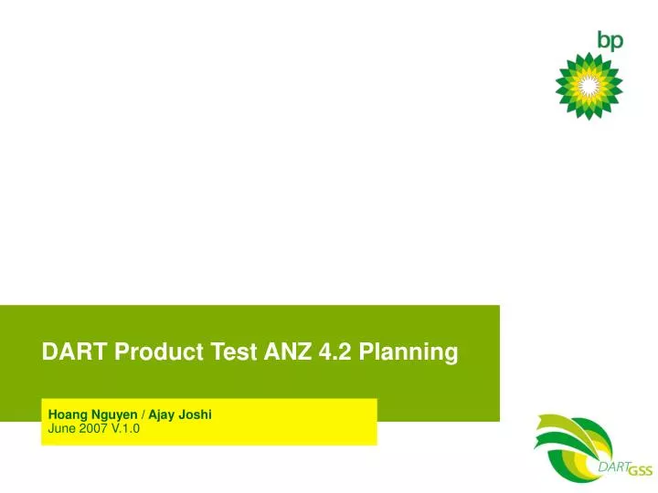 dart product test anz 4 2 planning