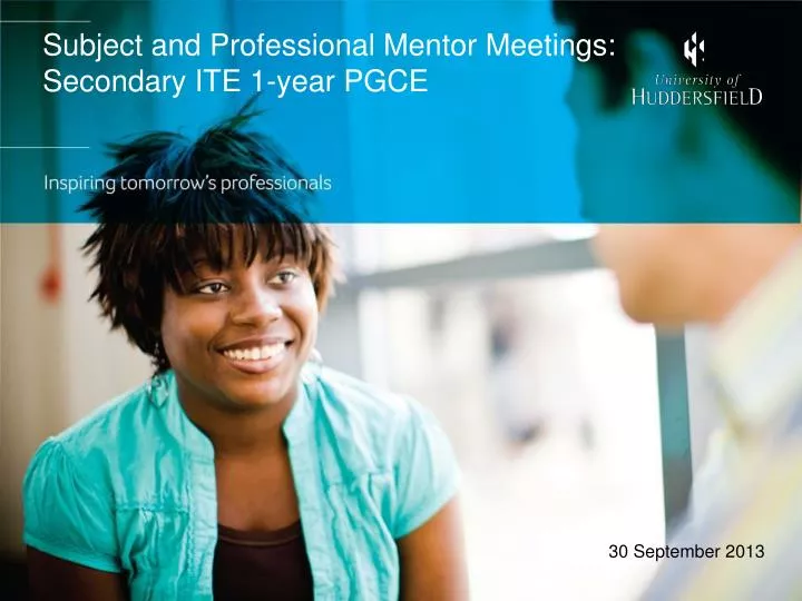 subject and professional mentor meetings secondary ite 1 year pgce