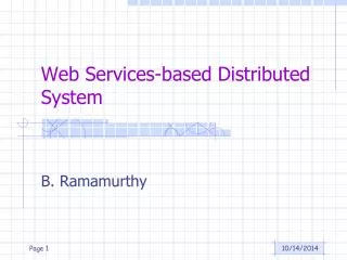 Web Services-based Distributed System