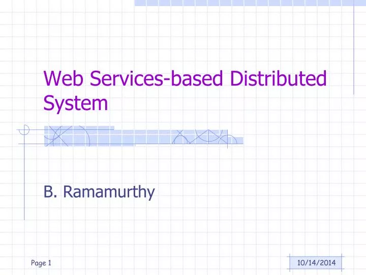 web services based distributed system