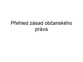 p ehled z sad ob ansk ho pr va