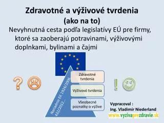 zdravotn a v ivov tvrdenia ako na to