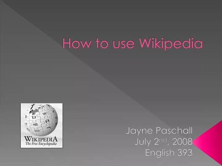 how to use wikipedia