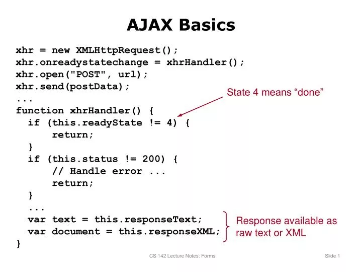 ajax basics