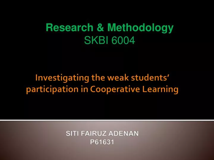 research methodology skbi 6004
