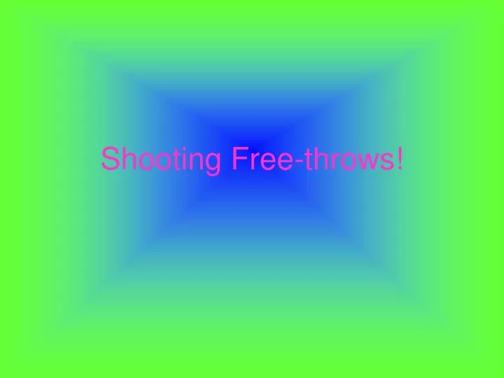 shooting free throws