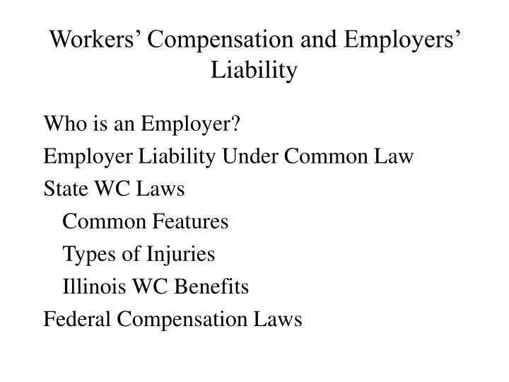 workers compensation and employers liability