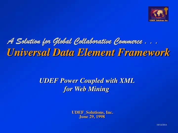 universal data element framework