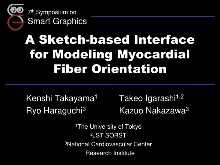 a sketch based interface for modeling myocardial fiber orientation