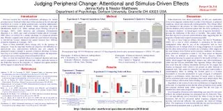 Judging Peripheral Change: Attentional and Stimulus-Driven Effects
