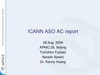 ICANN ASO AC report