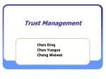 Trust Management - slide 1