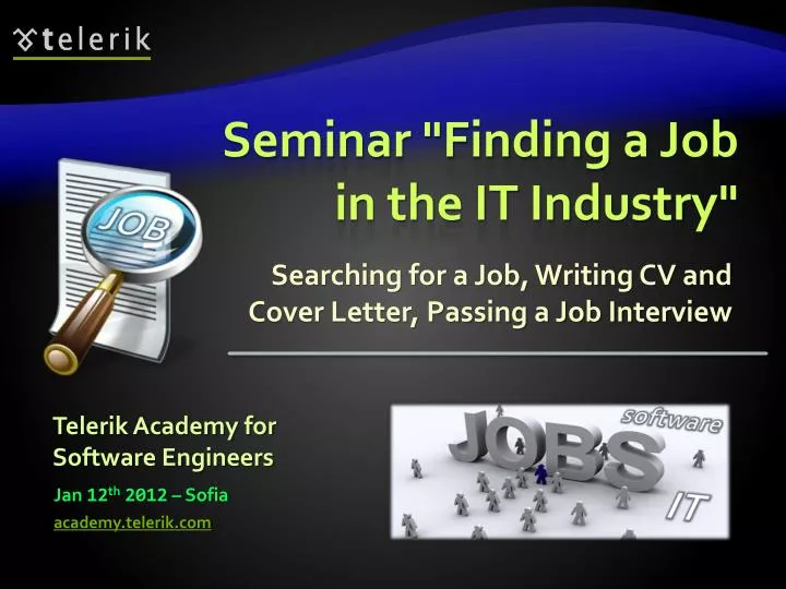 seminar finding a job in the it industry