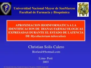 christian solis calero biofaral@hotmail com