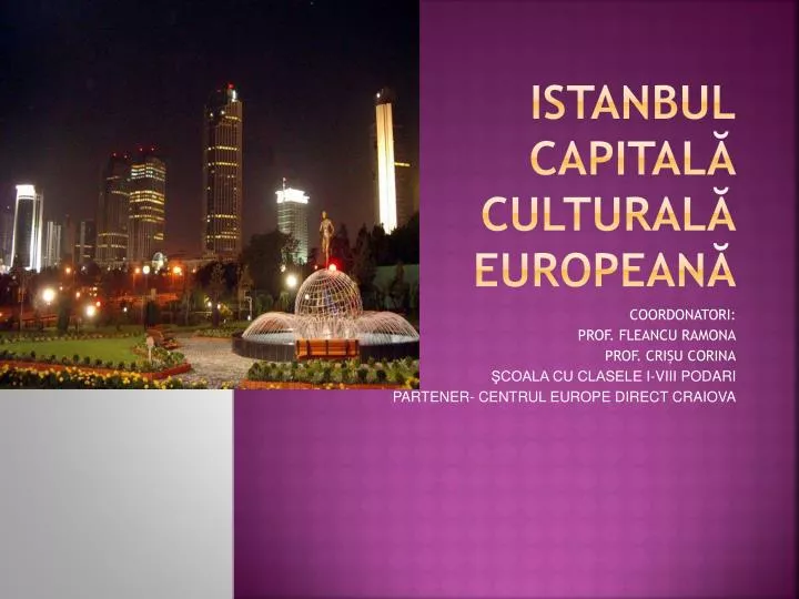 istanbul capital cultural european