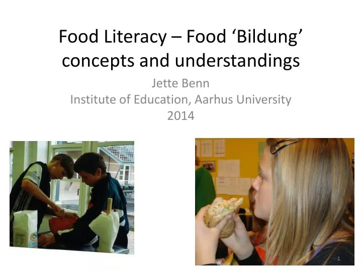 food literacy food bildung concepts and understandings