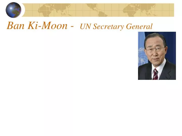 ban ki moon un secretary general
