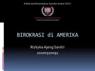 birokrasi di amerika