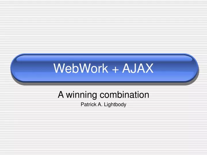 webwork ajax