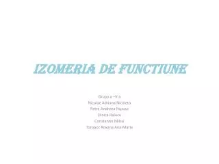 izomeria de functiune