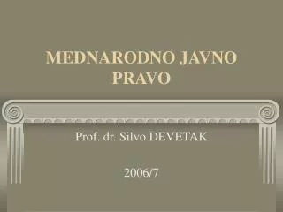 mednarodno javno pravo