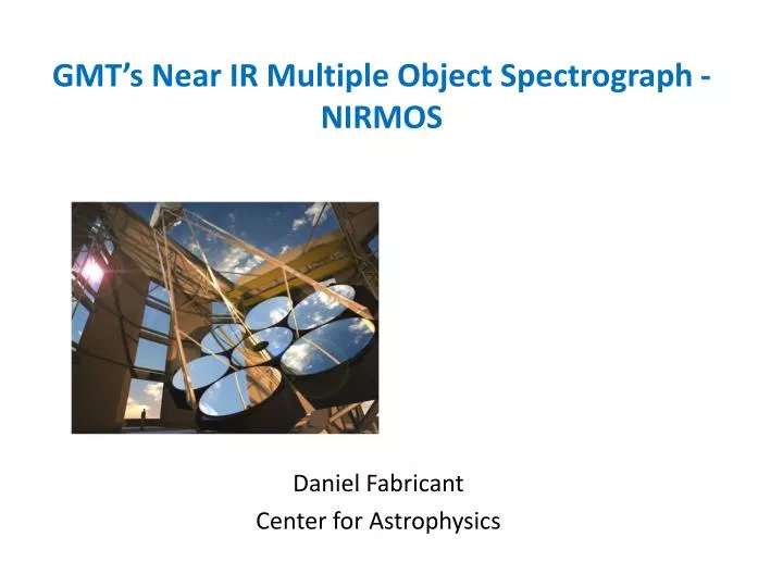 gmt s near ir multiple object spectrograph nirmos