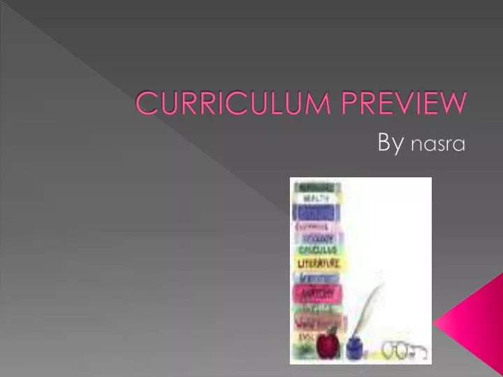 curriculum preview