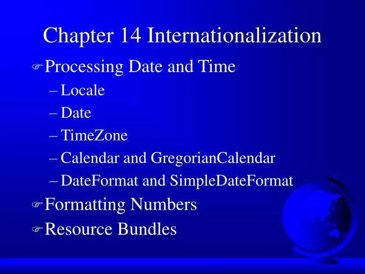 chapter 14 internationalization