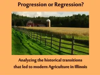 Progression or Regression?