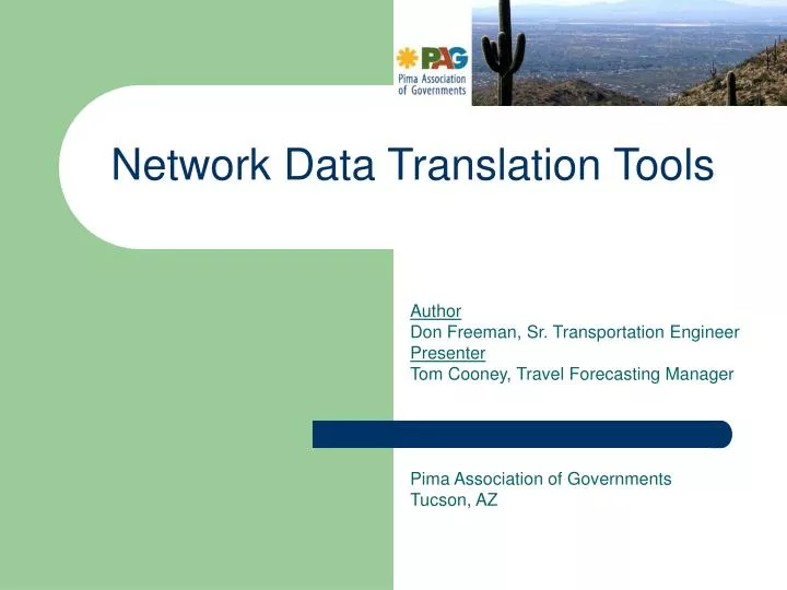 network data translation tools