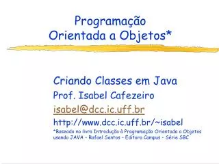 programa o orientada a objetos
